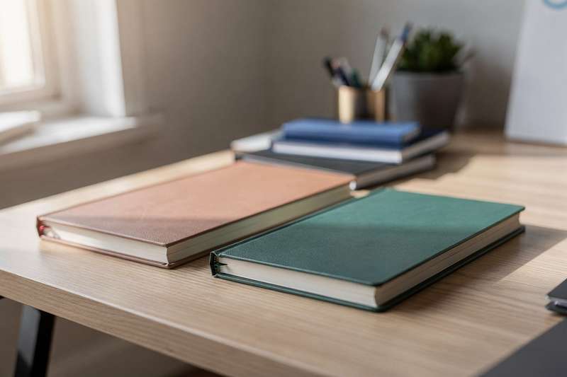 Assorted address book formats displayed including digital apps, leather-bound notebooks, and organized filing systems for UK...