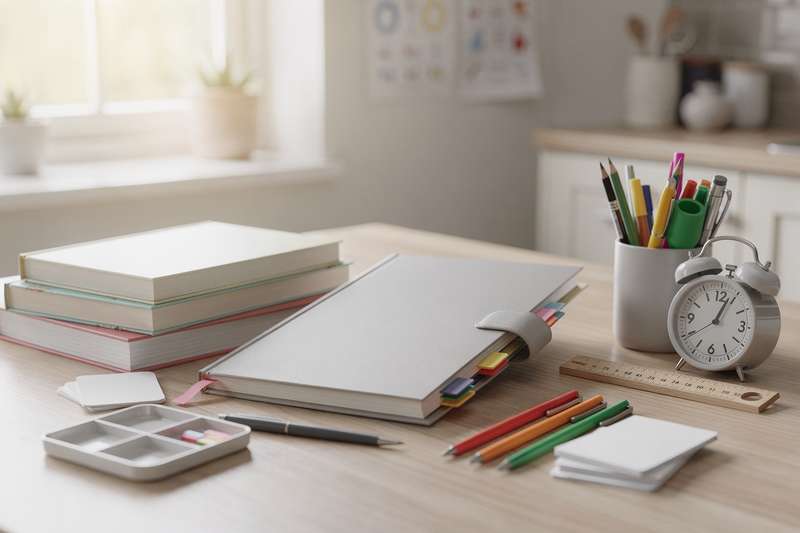Organized collection of educational materials including lesson planners, teaching books, and classroom management tools for UK...