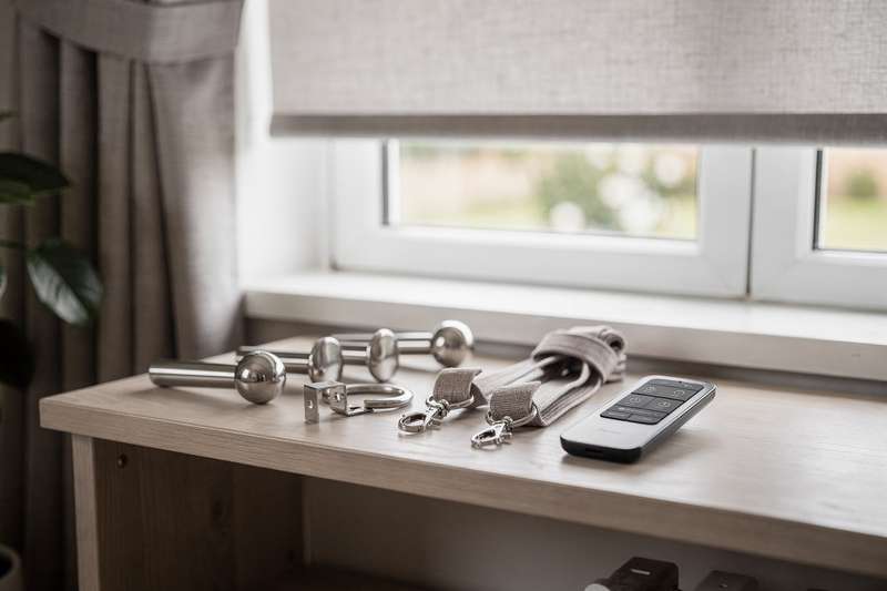 Essential pole brackets, finials, and hanging hardware for modern UK window treatments and décor.